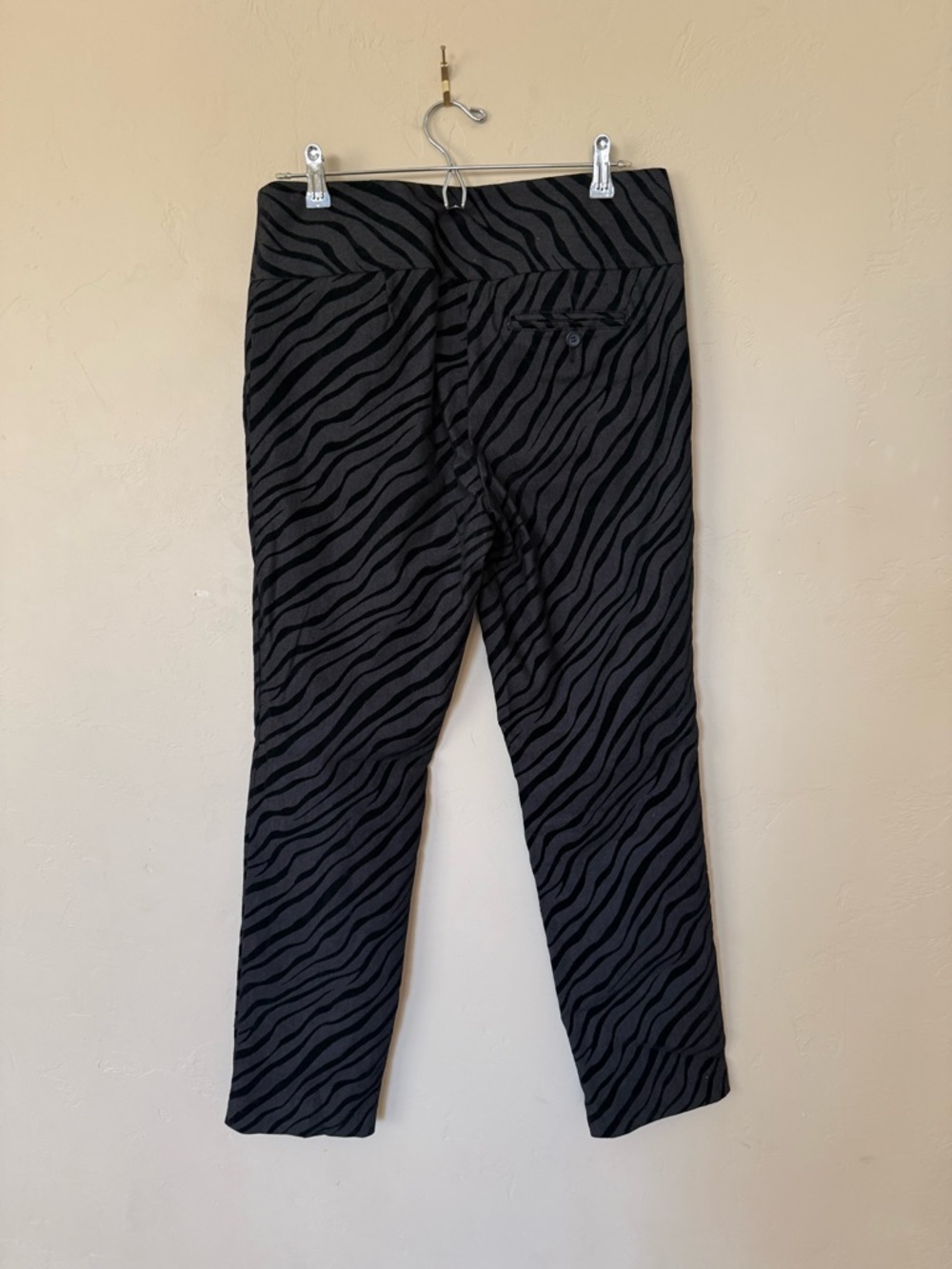 INC Zebra Print Pants High Rise Straight Leg Animal Print Y2K Chic - Picture 9 of 9